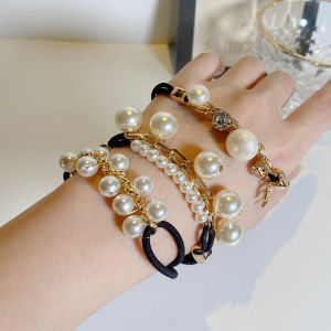 สร้อยข้อมือยางหินปู ผู้หญิง ฤดูร้อน สไตล์เรียบง่าย สุดหรูหรา ยางรัดผม ยางรัดผม เครื่องประดับแฟชั่นสำหรับผู้หญิง