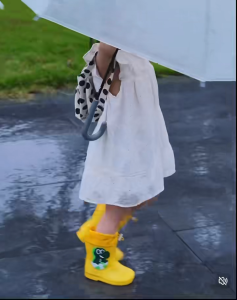 3-11 Yrs Old Rain Boot for Kids Shoe for Boy Girl Waterproof Non-Slip Pink Blue Dinosaur Rainboots