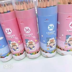 12/24/36 Color Pencil Soft Wood Watercolor Colored Pencils Set Drawing Art Supplies