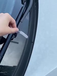 1/2 Chiếc Bàn Chải Làm Sạch Lỗ Thoát Nước Cửa Sổ Ô Tô Bằng Nhựa Thân Thiện Với Môi Trường Dụng Cụ Đặc Biệt Cho Cửa Đường Ống Và Cắm Bình Dầu