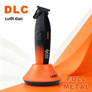 Máy Cắt Tóc Điện Chuyên Nghiệp VGR V-889T 9000 Vòng/Phút Thân Kim Loại Màu Chuyển Sắc Cao Cấp Lưỡi Dao Carbon