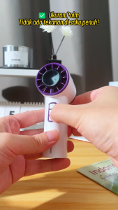 COOBOWE Portable Berkecepatan Tinggi Fan Mini kipas 4000mAh Long Battery Life Working Time USB Rechargeable Personal High Speed Fan Ultra-light 120  ​​Levels Tampilan LED