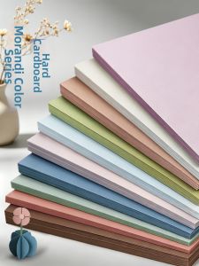 ZHIDAREN | Morandi Colors Thick Childrens Craft Dedicated Hard Card Paper