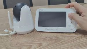 360 Pan/Tilt 5.5 Inch Wireless Baby Monitor Smart HD LCD Screen Camera and Audio Digital Video Camera Security Camera Two Way Audio Home Monitor