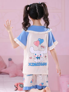 XINQIGUO | Cotton Short Sleeve Cute Childrens Pajama Set