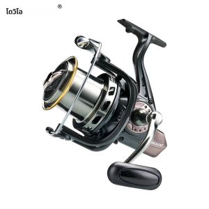 DEUKIO ใหม่โลหะขนาดใหญ่ SPINNING Fishing Reel 10000 ขนาดลาก 15KG ที่มีประสิทธิภาพ Reel สําหรับน้ําเค็มน้ําจืดตกปลา Anti น้ําทะเล