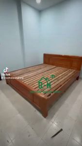 GIƯƠNG GỖ SỒI SANG TRỌNG CAO CÂP GIAO NHANH FREESHIP - LẮP RÁP
