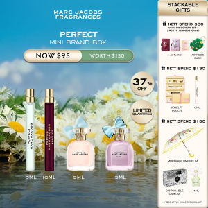 Marc Jacobs Perfect Mini Brand Box - MJ Pen Spray 10ml x 2 + 5ml Mini x 2 | Perfect EDT Perfect Absolute EDP Perfect EDP Perfect Elixir EDP