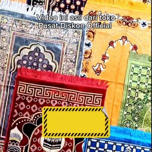 Sajadah Turki Premium Beludru Halus Rumbai Motif Elegan Muslim Nyaman Dewasa