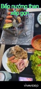 BẾP NƯỚNG BBQ. BẾP NƯỚNG THAN.  TẶNG KÈM VĨ NƯỚNG. LOẠI XẾP GỌN KHI ĐI DU LỊCH RẤT TIỆN DỤNG. 1196