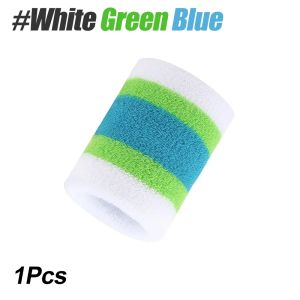 1PC/2PCS Colorful Sports Wristbands - Cotton Sweatbands for Tennis Basketball & Workouts - Breathable & Absorbent (Men & Women)