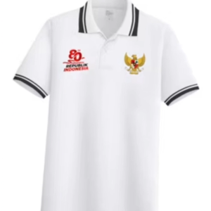 Aloha Collection / Polo Shirt Logo Garuda 80th Kemerdekaan / Polo List 02 Lengan Pendek Garuda 17 Agustus