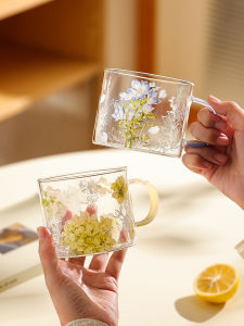 French Elegant Heat-Resistant Glass Cup