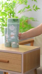 Ready Stock - Camellia Scented Trash Bags - Drawstring Leak-Proof Thickened 80pcs