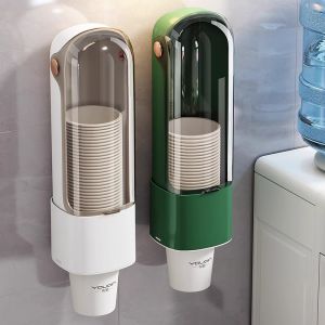 Home Wall Mounted Dustproof No Drilling Cup Dispenser