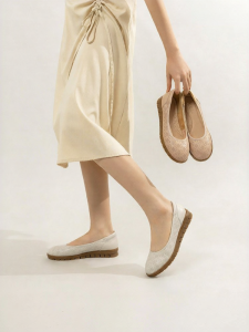 Lace-up Breathable Soft-soled Thick-soled Womens Single Shoes