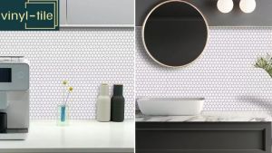 Peel and Stick Tile Backsplash Wallpaper 3D Coin Wall Tile Decals for Kitchen Home Decoration