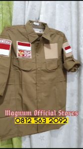 Kemeja PDL Tactical Logo PERINDO BONUS FREE 3 Emblem Patch Prepet Perekat Velkro Army