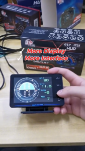 OTP-H02 XS P3 OBD2 Meter Gauge Meter OBD Meter Car GPS Alarm Speed Gauge display Hud Water temp RPM Turbo Boost HUD