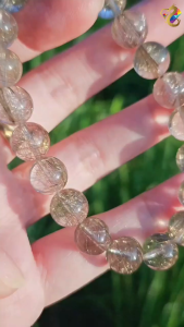 Collection Ceiling Grade Rare Silver Rutilated Quartz Bracelet