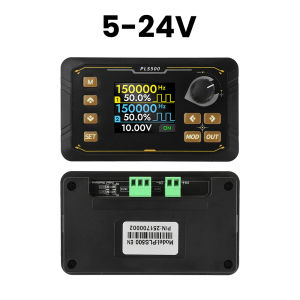 Aideepen | PLS500 Pulse PWM 1Hz~500kHz Signal Generator 2 CH Frequency Meter Adjustable Dead Time Duty Cycle Programmable for Servo Control
