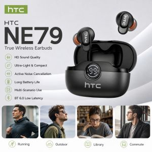 HTC | Tai Nghe Bluetooth HTC NE79 AI Translator Khử Tiếng Ồn Không Dây Thiết Kế Trong Tai Kèm Đệm Tai Mềm Thời Lượng Pin Dài Và Điều Khiển Cảm Ứng