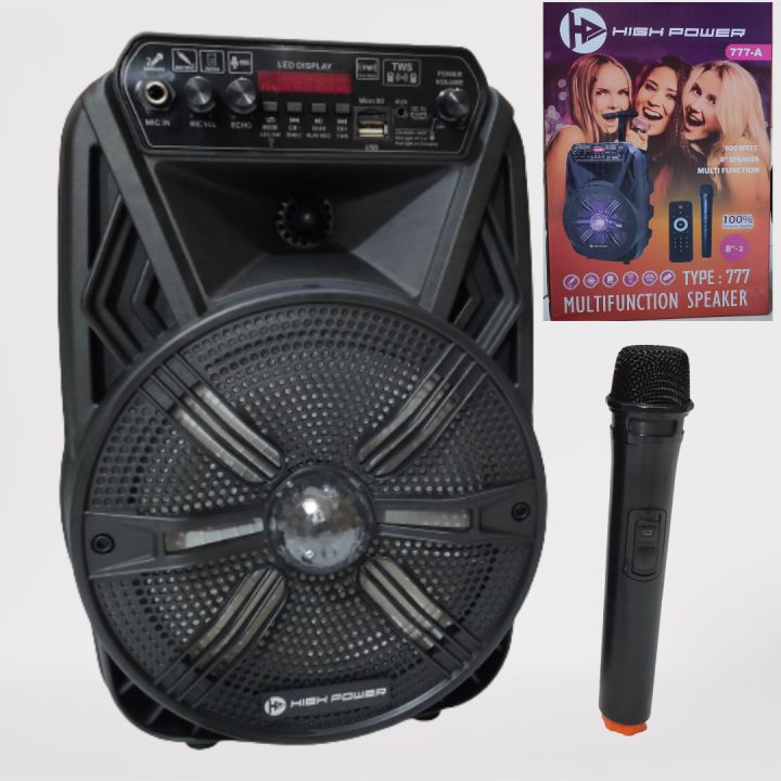 speaker portable bluetooth high power 777-A inch plus mic
