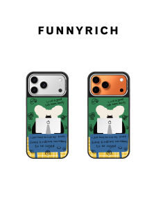 Funnyrich Mirror Surface Electroplated Dog Nose Phone Case for  15Pro New Model Magnetic Suction Protection Cover for Women