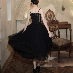 French Court Style Mesh Half Skirt A-Line Puffy Midi Skirt Womens Fairy Tale Ballet Skirt Spring Summer Breathable Comfortable