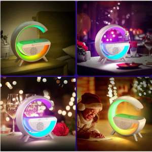 SPEAKER BLUETOOTH NIXNOX G1 PORTABLE WIRELLES CHARGER 15W + LAMP LED NIGHT LIGHT RGB