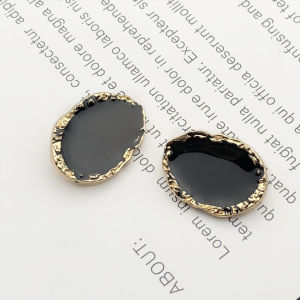 Nút Kim Loại Trang Trí Màu Đen Và Vàng Cho Áo Len Và Áo Khoác Nút Thời Trang Đa Năng Cho Đồ Thủ Công DIY