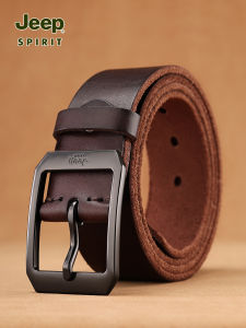 JEEP SPIRIT | First Layer Cowhide Mens Retro American Buckle Belt