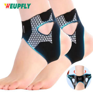 1/2PCS Adjustable Ankle Brace for Men - Breathable & Elastic Ankle Sleeves Compression Support for Sports Protect Arthritis