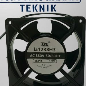 Kipas Fanel Fan AC 380V 0.09A 18W LA1238H3 12CM 12X12X38CM