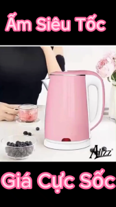 Ấm Siêu Tốc Alizz 9301 AL 10222 Bình Siêu Tốc 1.8L Đun Sôi Nhanh Chóng An Toàn Dễ Dàng Sử Dụng