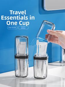 Dehub | Travel Portable Toothbrush Cup and Mouthwash Cup