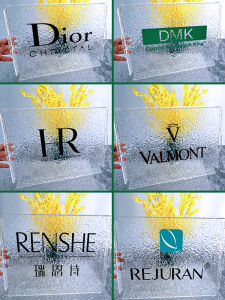 Khay Trà Nhẹ Nhàng Sang Trọng Acrylic Khay Nứt Băng Đồ Trưng Bày Trên Giường Thẩm Mỹ Viện Dày Cỡ Nhỏ Hoa Văn Sóng Nước Đặt Làm Móng Tay