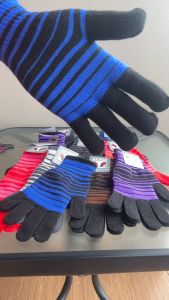 [ rP 84.000 / Lusin (12 Pasang) harga GROSIR ] SARUNG TANGAN MOTOR FULL JARI RAJUT MOTIF BELANG UNTUK PENGANDARA SEPEDA MOTOR