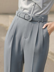 PIAOYA | Womens High Waist Straight Leg Casual Pants
