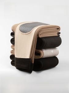 HLA | Mens Thickened Lamb Velvet Warm Pants Windproof Knee Pads Autumn Trousers Mid Waist Pure Color Simple Style Youth Long Pants