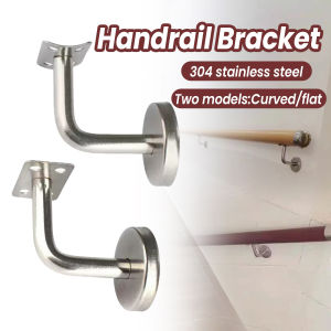 Ellebreen 1Pc Stainless Steel Handrail Bracket Glass Balustrade Stair Wall Glass Support