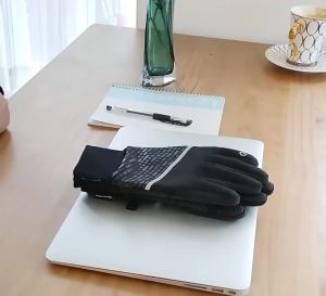 Men Women Outdoor Sports Super Soft Velvet Windproof Skiing Warm Touch Screen Cycling Gloves Shock Absorption Cold Proof