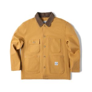 Áo Khoác Vải Canvas Michigan Maden Workwear Phong Cách Mỹ Cổ Bẻ Nhiều Túi Cho Nam Mùa Thu Thường Ngày Dài Tay Cotton 100%