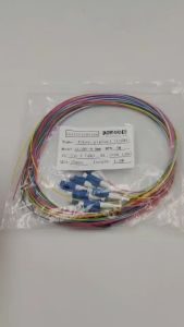 สาย ไฟ เบอร์ ออฟ ติก พิกเทล (Pigtail) 12 Core ชนิดหัว LC/UPC SM. 0.9mm. เเละ 3.0mm. จำนวน 12 เส้น 12 สี / จำนวน 6 เส้น