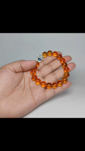 Money magnet Orange Citrine stones & evil eye "hamsa" hand of fatima for good luck & protection blessed & Cleansed 2026