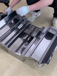 Stainless Steel Toolbox Storage Box Multi-Layer Folding Box Car Electrician Storage Large Folding Suitcase Portable Storage Box