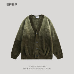 Misty Clouds | EFRP | Designer Brand | Gradient Color Cardigan Sweater Male Knitwear for Autumn and Winter