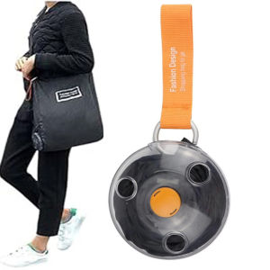 Reusable Shopping Bags Disk Portable Telescopic Reusable Grocery Folding Eco Shopper Shopping Bag Shoulder Bags