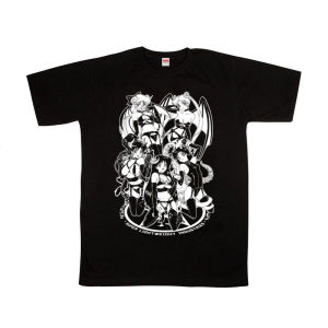 Bandai | Fun Trendy Dark Beauty Warrior Street Cartoon Anime Vintage Top Japanese Ins Pure Cotton Male and Female BF Style T-shirt