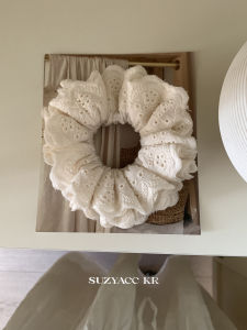 Suzyacc Kr Lace Hollow out Trim Hair Tie Delicate Soft Quality Hairband Elastic Band for Women Girls Hair Accessories